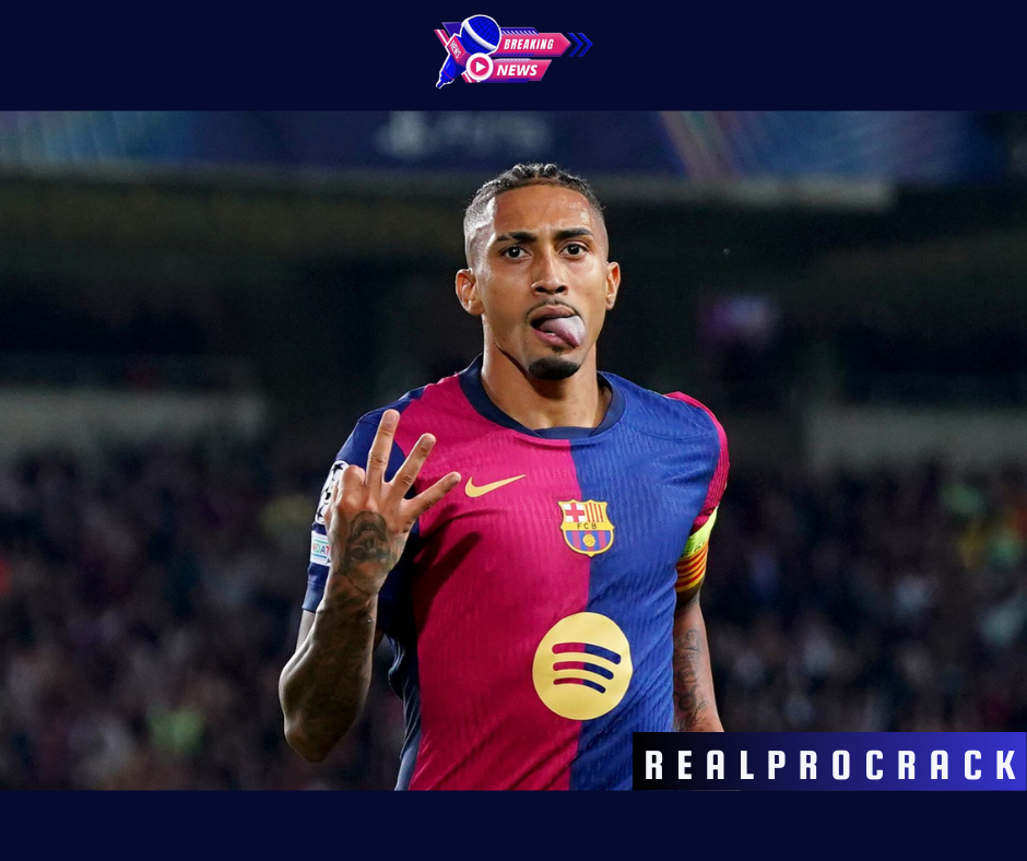 Raphinha Hattrick, Barcelona Libas Munchen 4-1 UCL 2024/2025
